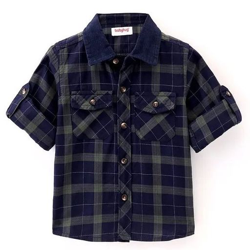 Cotton Woven Full Sleeves Checked Shirt 