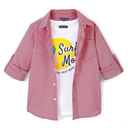 Cotton Full Sleeves Shirt with Inner Printed 