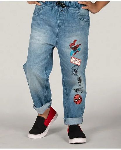 Spider Man Printed Comfort Fit Jeans 