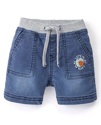 Cotton Spandex Knee Length Stretchable Denim Short 