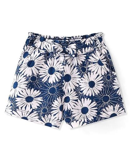 Cotton Looper Knit Mid Thigh Length Shorts 