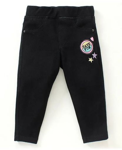 Full Length Jeggings Patch Work 
