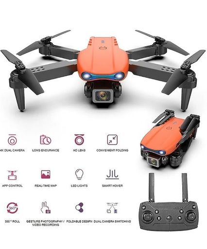 ⦗Double Camera with Camera Double Battery⦘ 6 Channel,1080p HD Foldable Quadcopter Drone with Headless Mode,Wi-Fi Connectivity,with iOS & Android Connectivity