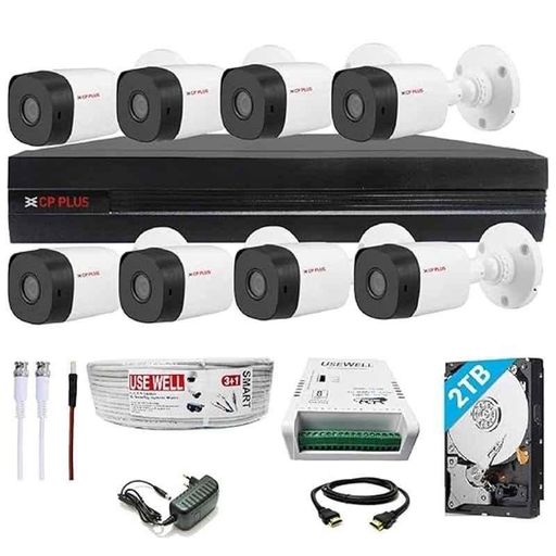 CP PLUS 8 CH FULL SET