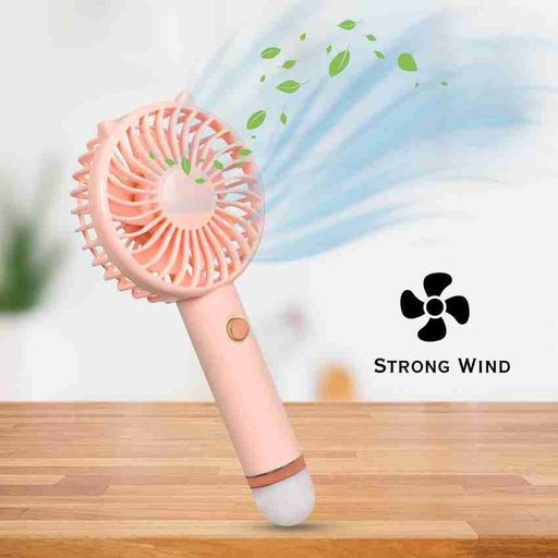 Mini Portable Usb Hand Fan Built-In Rechargeable Battery Operated Summer ...