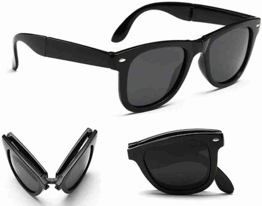 Men Black Plastic Rectangular , UV Protected Iron Man Sunglasses
