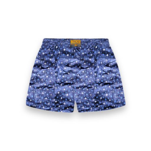 Men's Regular Fit Cotton Printed Boxer Short (XL Size) (Blu Colour)