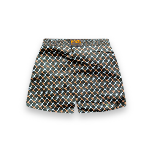 Dark Brown Colour Men's Regular Fit Cotton Printed Boxer Short (XL Size)