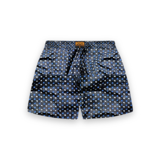 Cotton Printed Boxer Short For Men's Dark Blue Colour (Size: L)