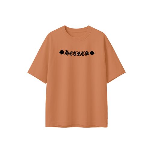 Red Damask Colour Half Sleeve Oversized Round Neck Front and Back Printed T-shirt For Men's (Size: XL)