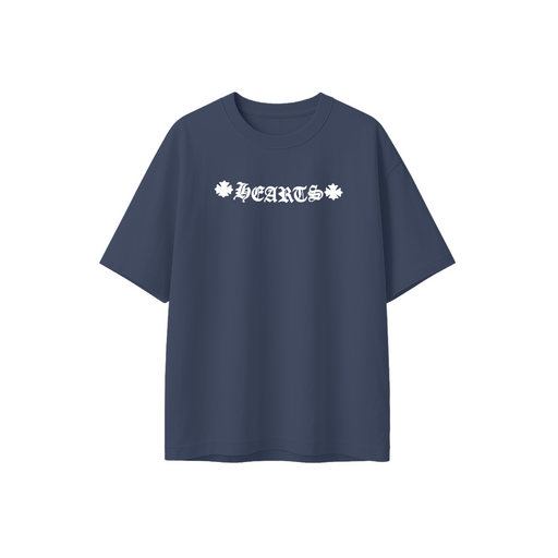 Midnight Colour Half Sleeve Oversized Round Neck Front and Back Printed T-shirt For Men's (Size: XL)