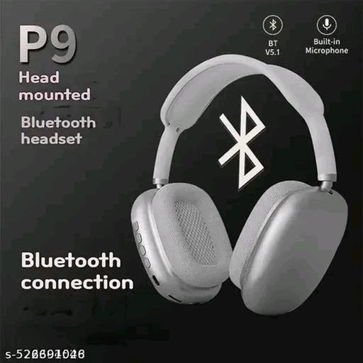 P9 Pro+ Wireless Over-Ear Headphones, Green, Cushioned Earpads, Multi-Function Controls!