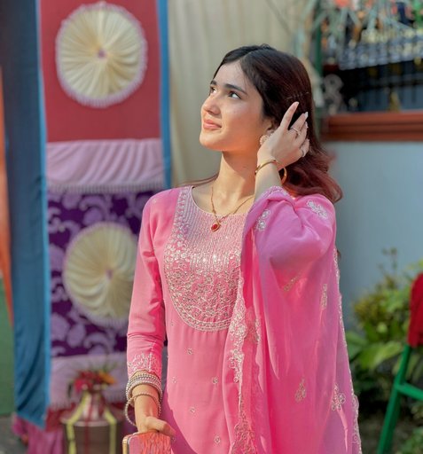 Blush Pink Embroidered Kurta Set with Dupatta – Festive Charm Edition