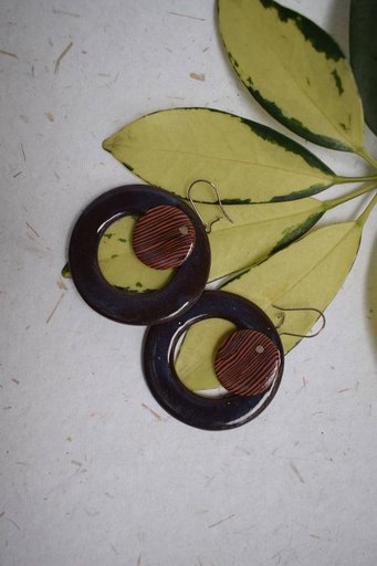 Seis Concen Ochre Earring (Brown)