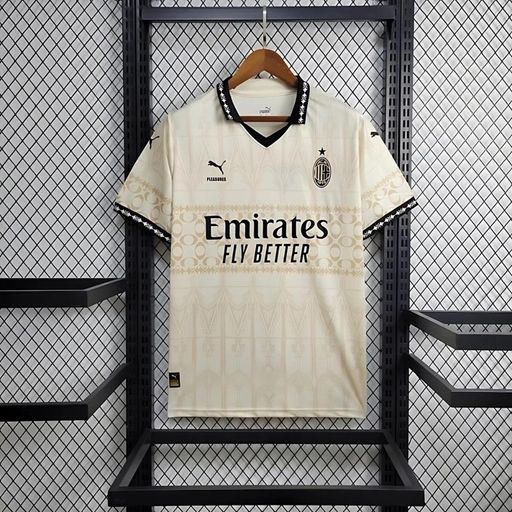 24-25AC Milan X Pleasure 24-25 Fan Jersey White