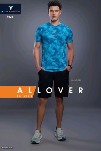 TECHNOSPORT MEN'S ABSTRACT TSHIRT P824