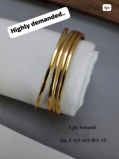 4 Piece Plain Bangles
