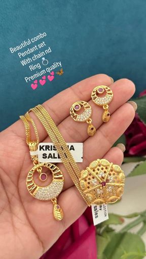 Beautiful Pendant Set with Ring
