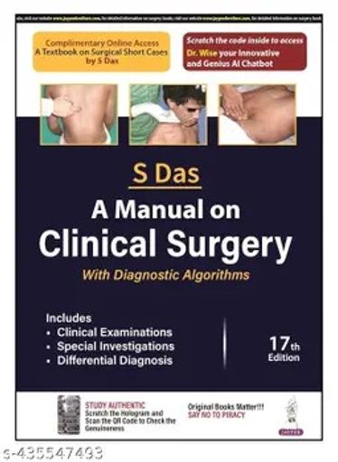 A Manual on Clinical Surgery – S. Das (17th Edition)