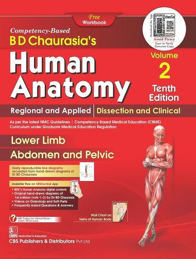 : BDC Textbook of Human Anatomy, Volume 2 (10th Edition)