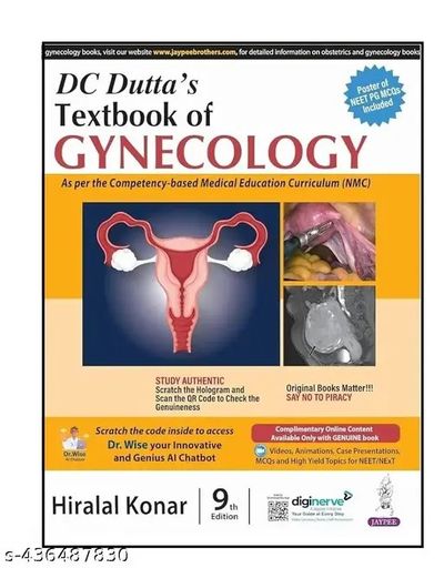 DC Dutta’s Textbook of Gynecology (9th Edition)