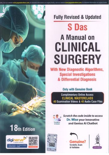 A Manual on Clinical Surgery by S. Das (18th Edition)