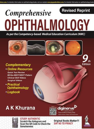 Comprehensive Ophthalmology by AK Khurana (9 Edition)