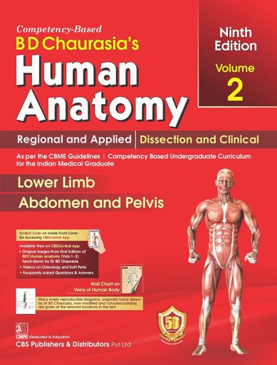 📖 BD Chaurasia’s Human Anatomy, Volume 2 (9th Edition)