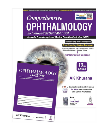 "Comprehensive Ophthalmology — 10th Edition" by A.K. Khurana