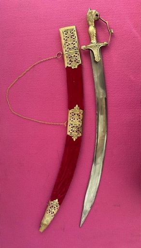 RED TEGA- INDIAN WEDDING TALWAAR