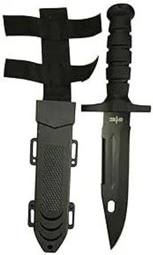 12.5" TACTICAL SURVIVAL Rambo Hunting FIXED BLADE For Practical Use iCareYou Durable Knife Army Bowie w SHEATH
