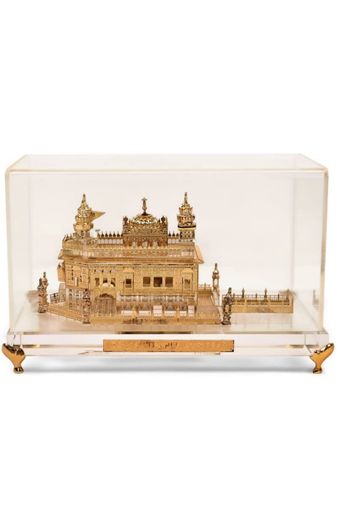 24K Gold Plated Idol of Harmandir Sahib/ Golden temple (3.50*3.15*2.75 inches)