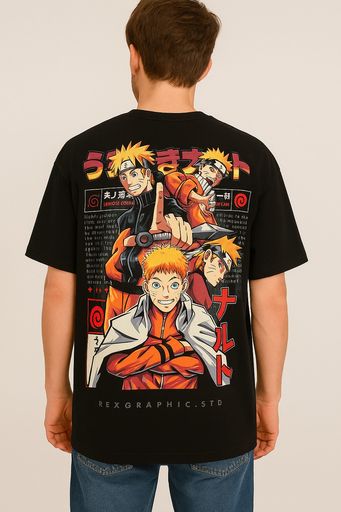 Unisex Naruto Nine-Tails Mode Oversized Tee