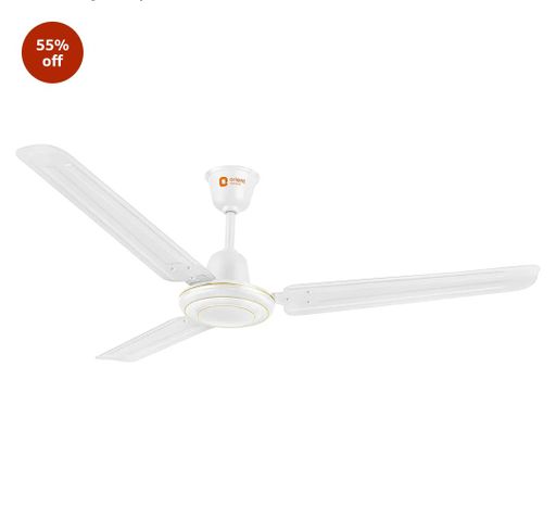 Orient Electric Apex-FX 1200mm Ceiling Fan for Home| BEE Star Rated Energy Efficient Fan| Rust Resistant | Strong and Powerful Motor | 2 Years Warranty by Orient | White - Pack of 1