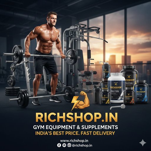 Gym equipment & Suppliment ( All India Delivery, Delivery time 1 to 5 days )