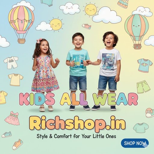 Kids Wear ( All India Delivery, Delivery time 1 to 5 days )