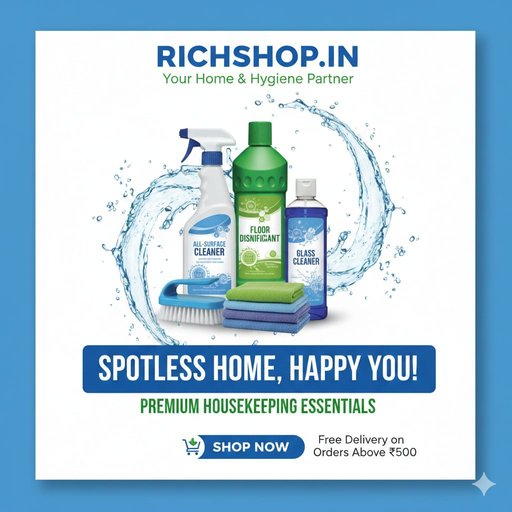Housekeeping Cleaning Products ( All India Delivery, Delivery time 1 to 5 days )