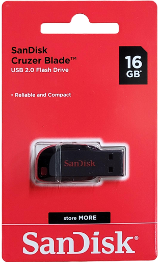 SANDISK 16GB PENDRIVE USB 2.0