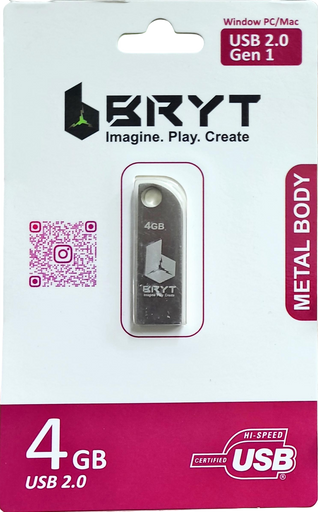 BRYT 4GB PENDRIVE USB 2.0