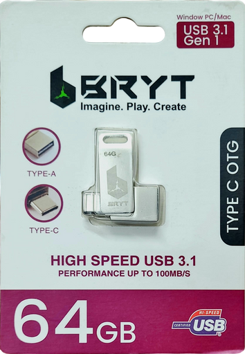 BRYT 64GB OTG TYPEC USB 3.1