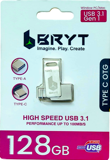 BRYT 128GB OTG TYPEC USB 3.1