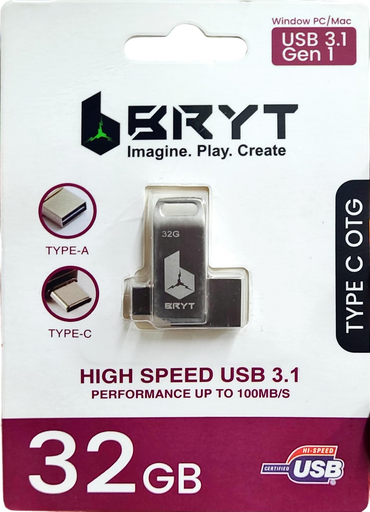 BRYT 32GB OTG TYPEC USB 3.1