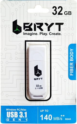 BRYT 32GB Pendrive USB 3.2 Fiber