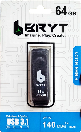 BRYT 64GB Pendrive USB 3.2 Fiber 