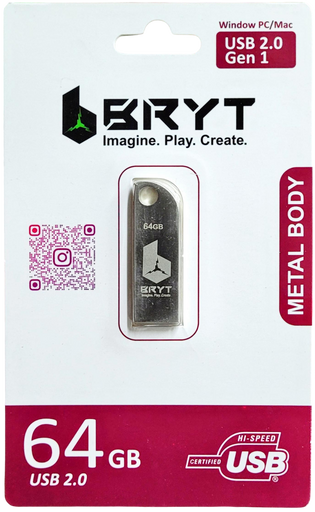 BRYT 64GB PENDRIVE USB 2.0