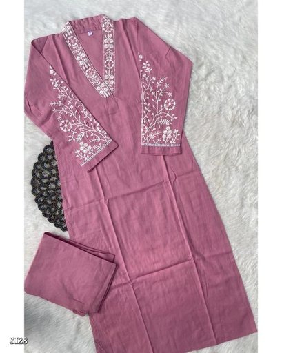Kurta Pant Embroidery Set #r