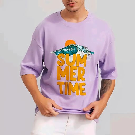 LitShop Exclusive Oversized SummerTime Wave Tee