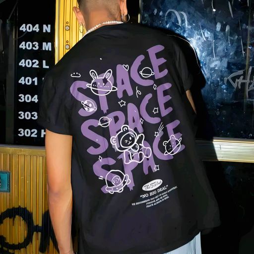 LitShop Exclusive "SPACE SPACE SPACE" Oversized Tee 