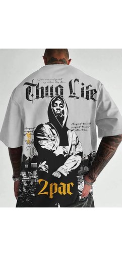 Thug Life Grey printed 