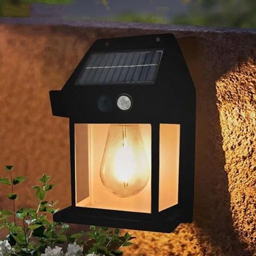 Solar Wall Lamp – Wireless Outdoor Light with Motion Sensor & 3 Modes-12564